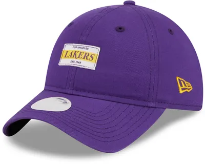 New Era Women's Los Angeles Lakers Purple Stamp 9Twenty Adjustable Hat