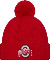 New Era Women's Ohio State Buckeyes Scarlet Cable Knit Beanie