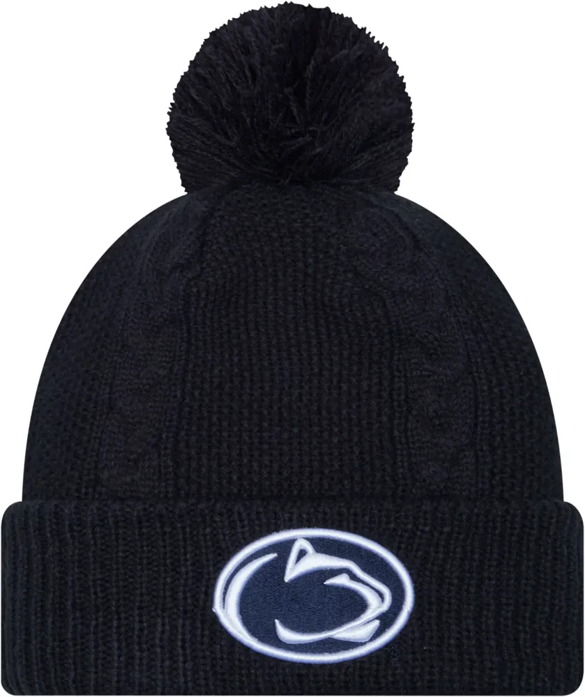 New Era Women's Penn State Nittany Lions Blue Cable Knit Beanie