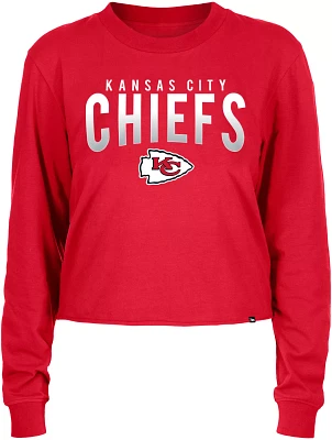 New Era Women's Kansas City Chiefs Red Sporty Long Sleeve Crop Top