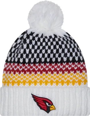 New Era Women's Arizona Cardinals 2023 Sideline White Knit Beanie