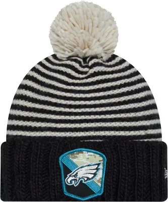 New Era Women's Philadelphia Eagles 2023 Salute to Service Black Knit Beanie