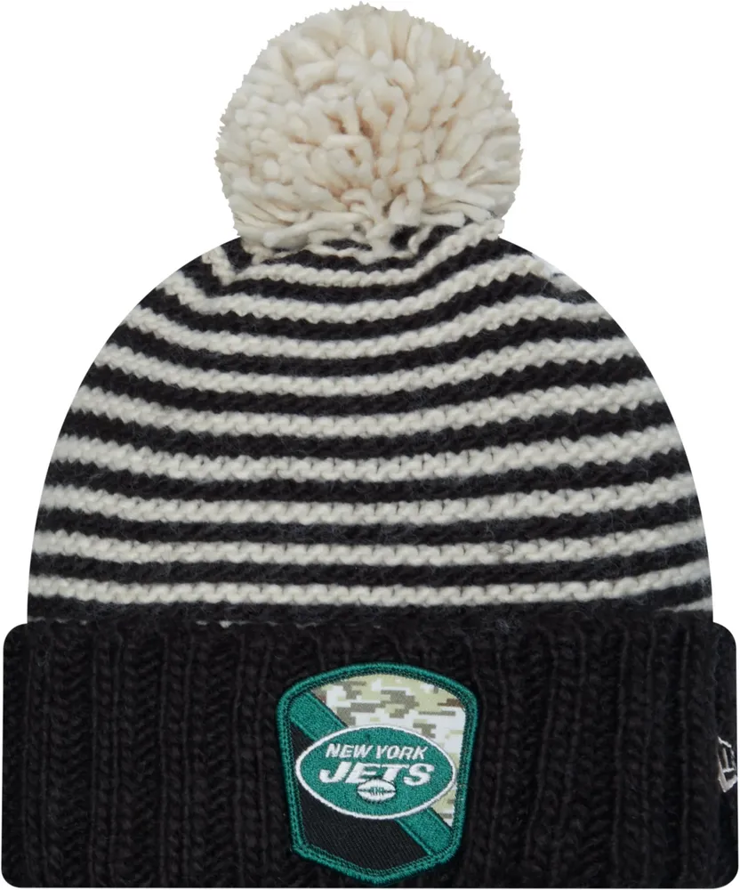 New Era Women's New York Jets 2023 Salute to Service Black Knit Beanie