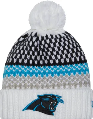 New Era Women's Carolina Panthers 2023 Sideline White Knit Beanie