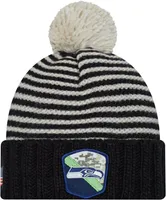 New Era Women's Seattle Seahawks 2023 Salute to Service Black Knit Beanie