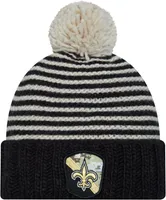 New Era Women's New Orleans Saints 2023 Salute to Service Black Knit Beanie