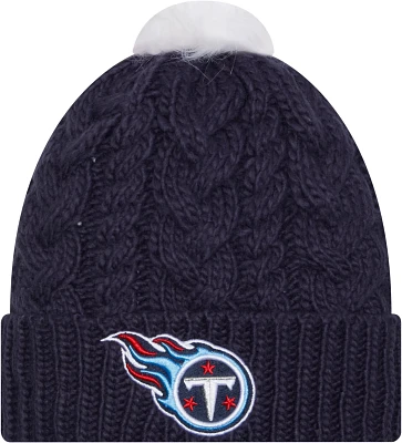 New Era Women's Tennessee Titans Pom Knit Beanie