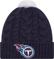 New Era Women's Tennessee Titans Pom Knit Beanie