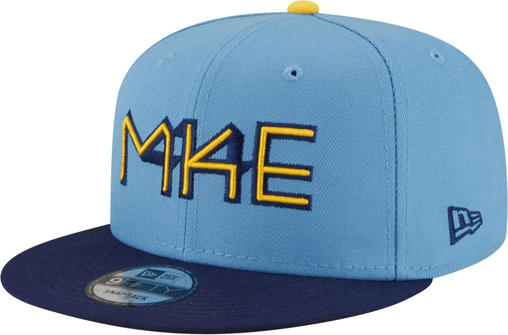 New Era Youth Milwaukee Brewers OTC 2023 City Connect 9Fifty Adjustable Snapback Hat