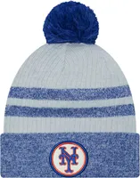 New Era Youth New York Mets Blue Patch Knit Hat