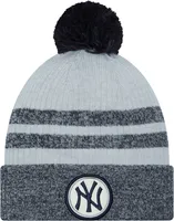 New Era Youth New York Yankees Blue Patch Knit Hat