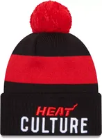 New Era Youth 2023-24 City Edition Miami Heat Knit Hat