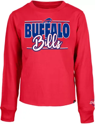 New Era Little Kids' Buffalo Bills Script Red Long Sleeve T-Shirt