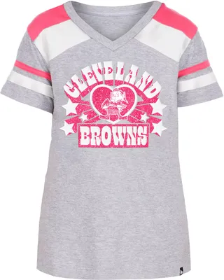 New Era Girls' Cleveland Browns Glitter Star T-Shirt