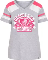 New Era Girls' Cleveland Browns Glitter Star T-Shirt