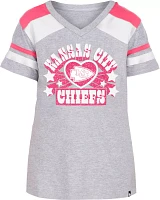 New Era Girls' Kansas City Chiefs Glitter Star T-Shirt