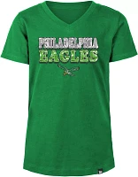 New Era Girls' Philadelphia Eagles Sequins  T-Shirt