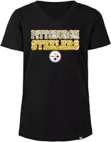 New Era Girls' Pittsburgh Steelers Sequins  T-Shirt