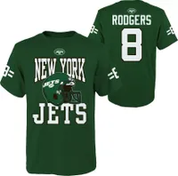 NFL Team Apparel Youth New York Jets Aaron Rodgers Green T-Shirt