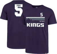 '47 Men's Sacramento Kings De'Aaron Fox #5 Purple T-Shirt