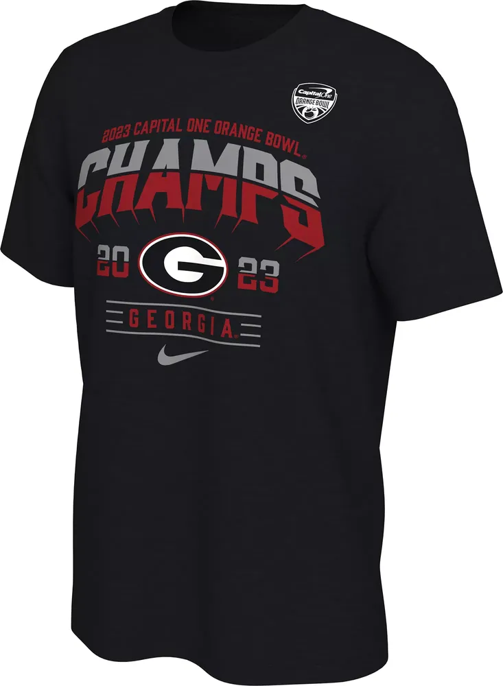 Nike Adult 2023 Orange Bowl Champions Georgia Bulldogs Locker Room T-Shirt