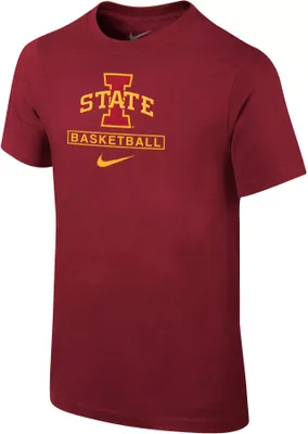 Nike Youth Iowa State Cyclones Cardinal Basketball Core Cotton T-Shirt