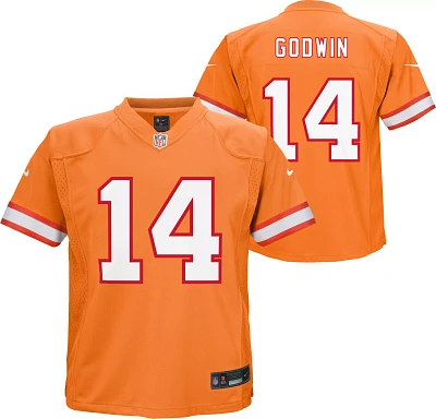 Nike Little Kids' Tampa Bay Buccaneers Chris Godwin #14 Alternate Orange Game Jersey