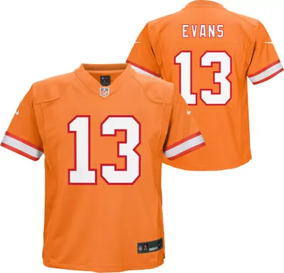 Nike Little Kids' Tampa Bay Buccaneers Mike Evans #13 Alternate Orange Game Jersey