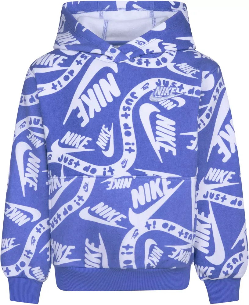 Nike Little Boys' Sportswear Club Fleece Printed Hoodie Pullover