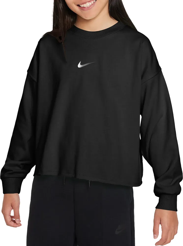 Dick's Sporting Goods Nike Girls' Dance Dri-FIT Fleece Crewneck