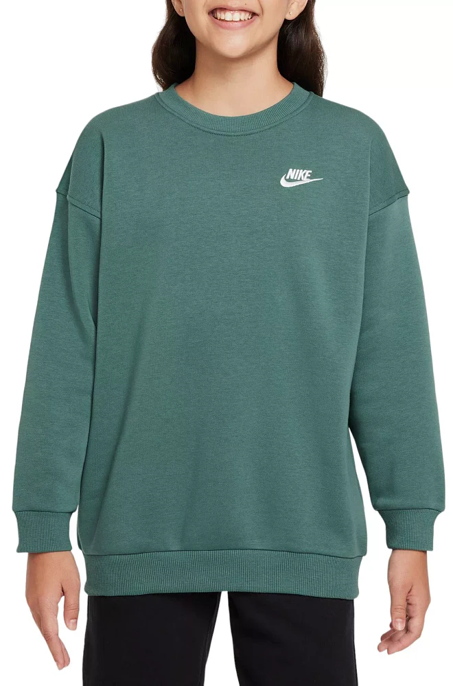 Nike Girls' Sportswear Club Fleece Oversized Sweatshirt