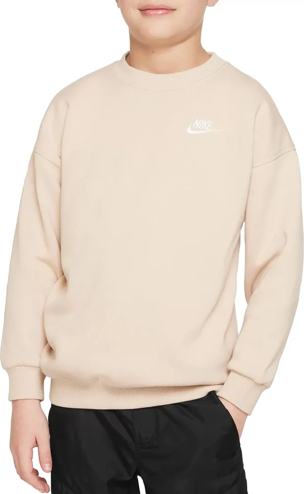 Nike Girls' Sportswear Club Fleece Oversized Sweatshirt