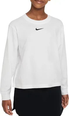 Nike Girls' Essentials Boxy Long Sleeve Shirt