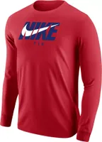 Nike Men's Buffalo 716 Red Long Sleeve T-Shirt