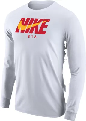 Nike Men's Kansas City 816 White Long Sleeve T-Shirt