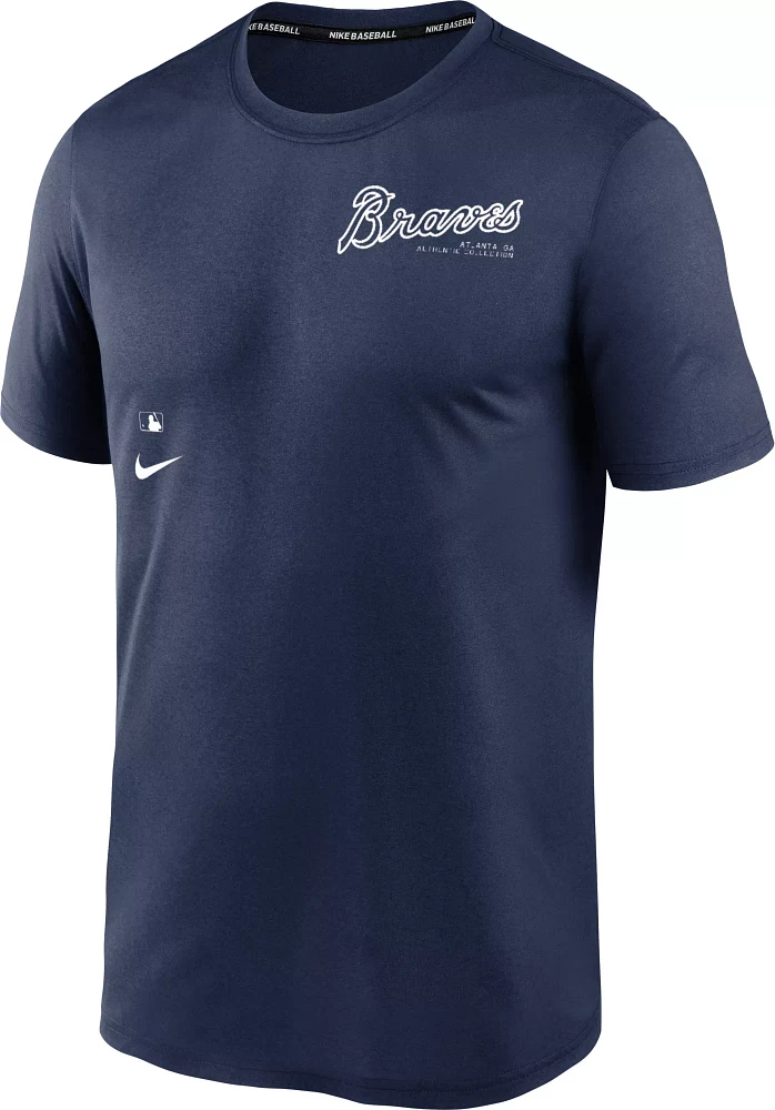 Nike Men's Atlanta Braves Navy Authentic Collection Early Work T-Shirt