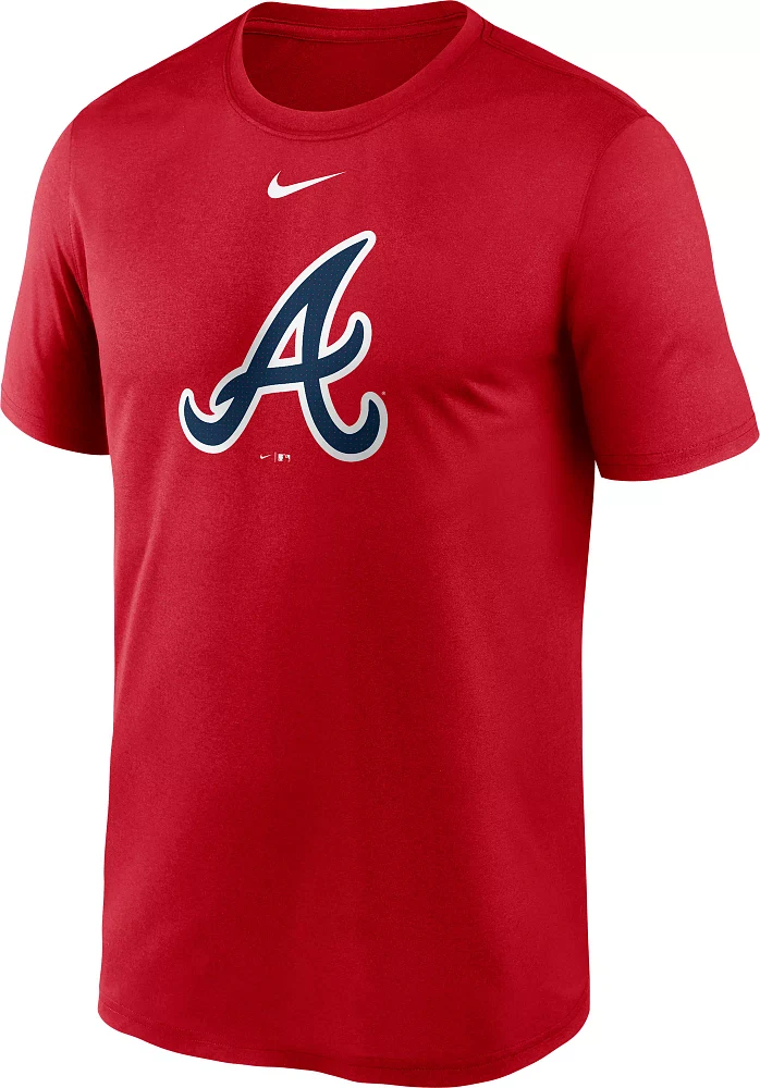 Nike Men's Atlanta Braves Navy Fuse Logo Legend T-Shirt