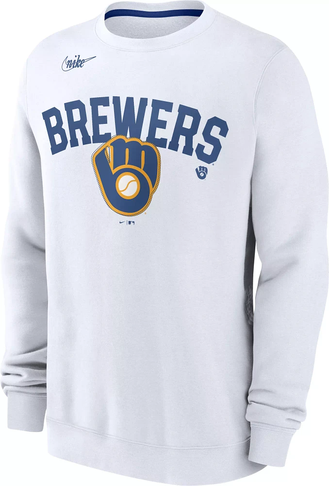 Nike Men's Milwaukee Brewers White Cooperstown Long Sleeve T-Shirt