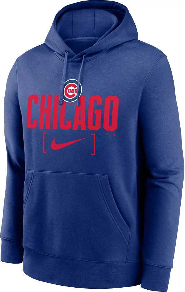 Nike Men's Chicago Cubs Blue Slack Club Fleece Hoodie