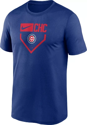 Nike Men's Chicago Cubs Blue Plate Legend T-Shirt