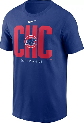 Nike Men's Chicago Cubs Blue Scoreboard T-Shirt