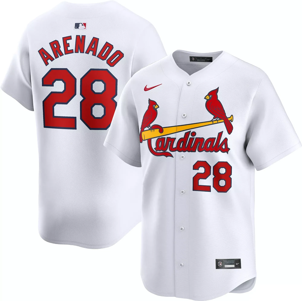 Nike Men's St. Louis Cardinals Nolan Arenado #28 White Limited Vapor Jersey