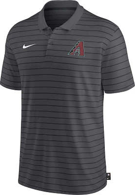 Nike Men's Arizona Diamondbacks Black Authentic Collection  Stripe Polo