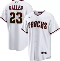 Nike Men's Arizona Diamondbacks Zac Gallen #23 White Cool Base Jersey