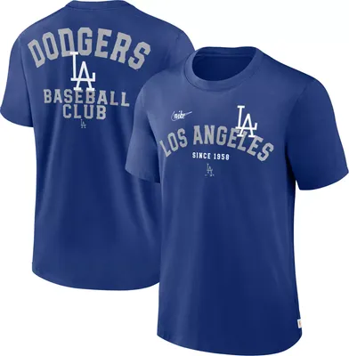 Nike Men's Los Angeles Dodgers Blue Cooperstown Rewind T-Shirt