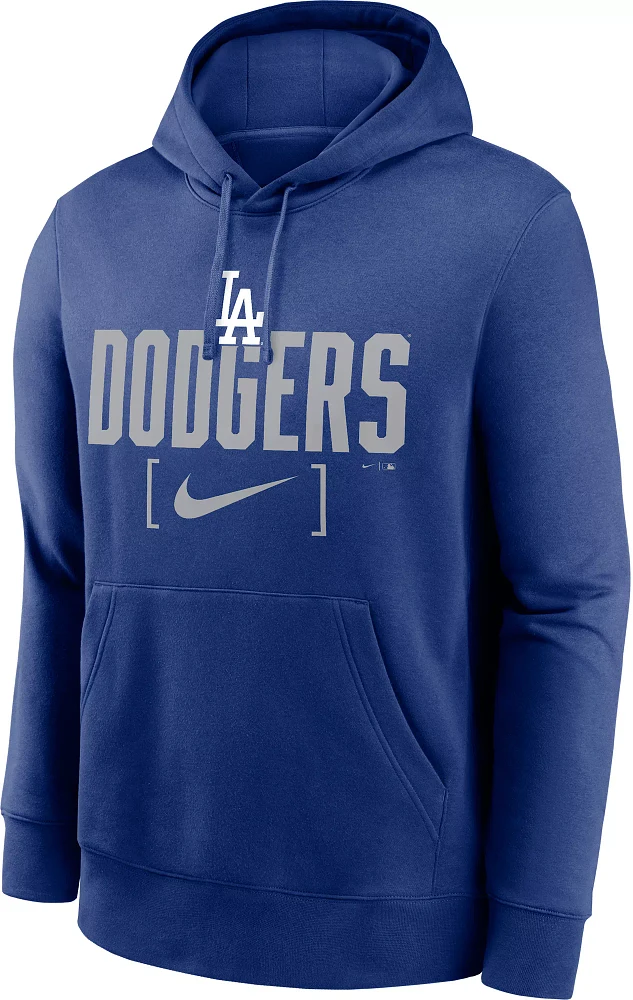 Nike Men's Los Angeles Dodgers Dodger Blue Slack Club Fleece Hoodie