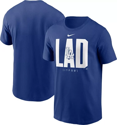 Nike Men's Los Angeles Dodgers Dodger Blue Scoreboard T-Shirt