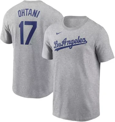 Nike Men's Los Angeles Dodgers Shohei Ohtani #17 Grey Road T-Shirt