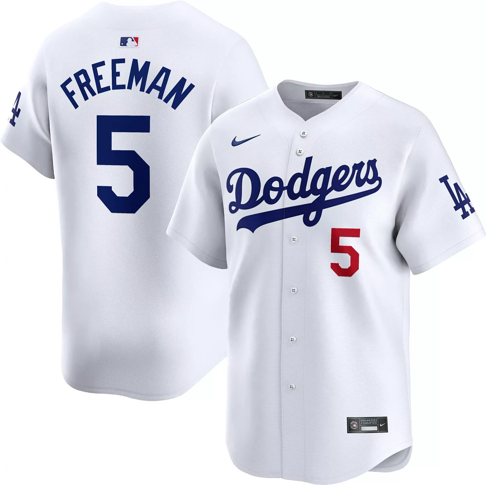 Nike Men's Los Angeles Dodgers Freddie Freeman #5 White Limited Vapor Jersey