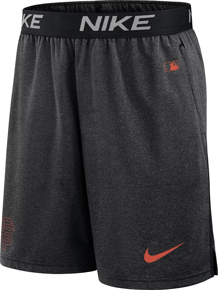 Nike Men's San Francisco Giants Black Authentic Collection Knit Shorts